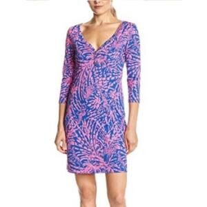 Lilly Pulitzer Palmetto Dress Women's Size Large Zebra Print Rolling in the Gras